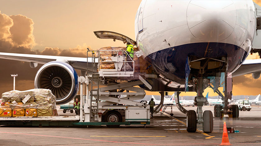 The main products transported in air cargo transportation